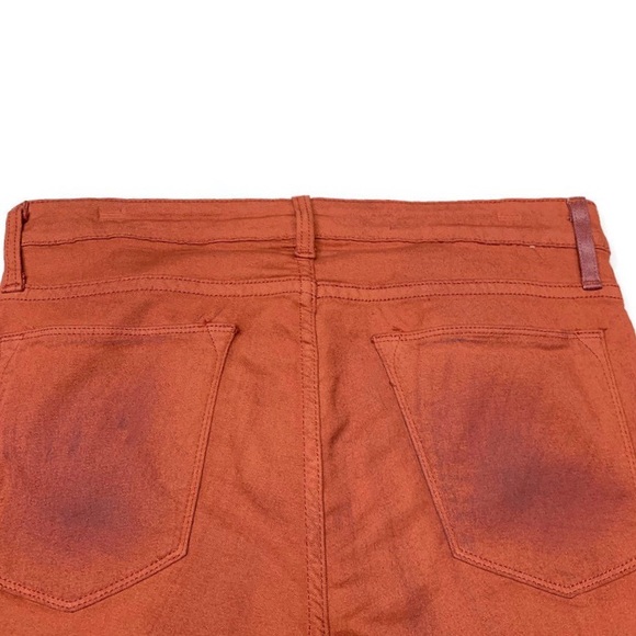 HELMUT LANG SLIM ORANGE DARK RUB JEANS SZ 28 EUC - Picture 5 of 8